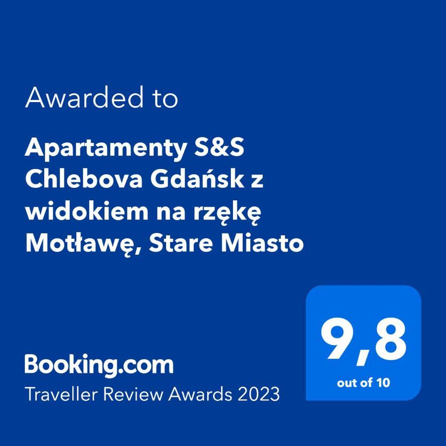 Apartamenty S&S Chlebova Gdansk Z Widokiem Na Rzeke Motlawe, Stare Miasto Kültér fotó